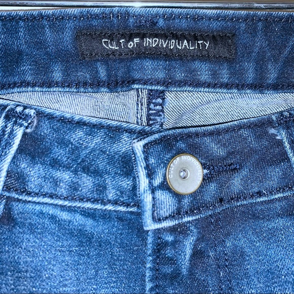 EUC Cult of Individuality Zen Midrise Embroidered Jean size 25 - Picture 5 of 8